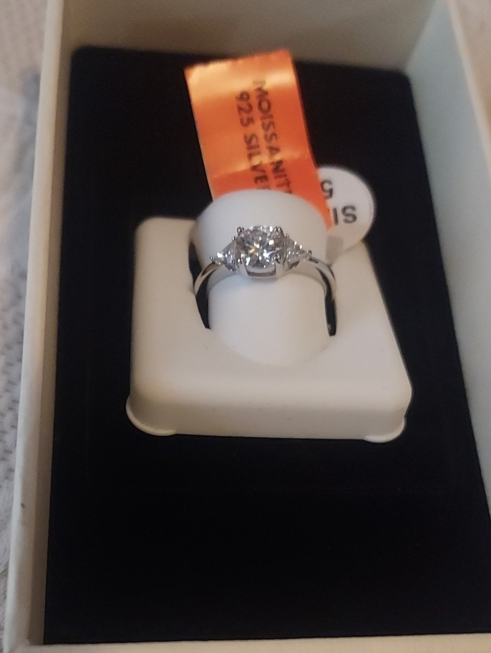 Moissanite Solitaire Ring Size 5